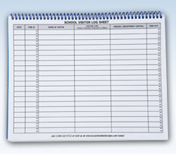visitor log book