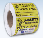 Roll Labels Visitor Labels Visitor Passes