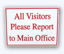 Visitor Tracking Sign